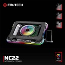 Fantech NC22 RGB Cooling Pad with Adjustable Fan Speed & Phone Holder