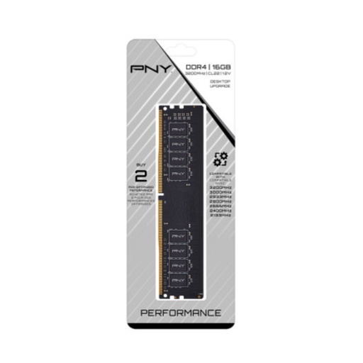 [MD16GSD4320016-TB] PNY Desktop Ram 16GB DDR4 3200MHz (MD16GSD4320016-TB)