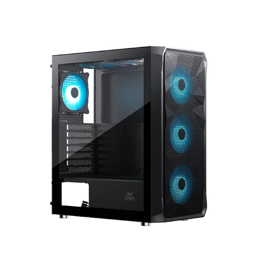 ANT Esports ICE-112 (ATX) Mid Tower Gaming Case (Black)