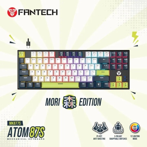 Fantech ATOM87S MK877S Mori Edition RGB Mechanical Keyboard