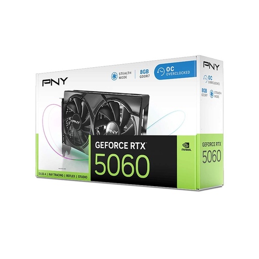 PNY NVIDIA GeForce RTX 5060 OC 8GB GDDR7 PCle 5.0 Graphics Card