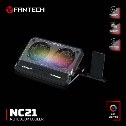 Fantech NC21 RGB Cooling Pad with Phone Holder