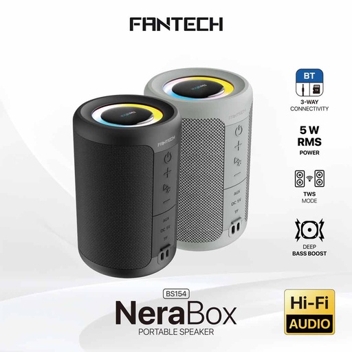 Fantech NeraBox BS154 Bluetooth 5.4  Portable Wireless Speaker