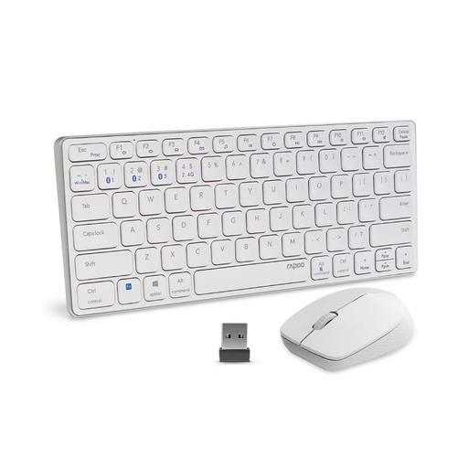 Rapoo 9050M Wireless & Bluetooth Keyboard Mouse Combo