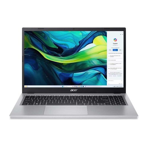 Acer Aspire Go 15 (AG15-21PT-R5GQ) Ryzen 5 7520U | 8GB RAM | 512GB SSD | AMD Radeon Graphics | 15.6" FHD IPS Touch Display | Windows 11 | Pure Silver | 1 Year Warranty