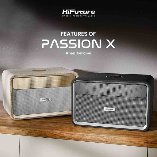 HiFuture Passion X Wireless Speaker 100W Output | Buit-in 8000mAh High-Performance Battery System