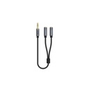 UNITEK Y-C956ABK 3.5mm Male to 2 Female Audio Cable