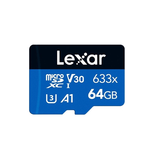 Lexar 633x 64GB Micro SDXC UHS-I Flash V30 100MB/s Memory Card (LMS0633064G-BNNNG)