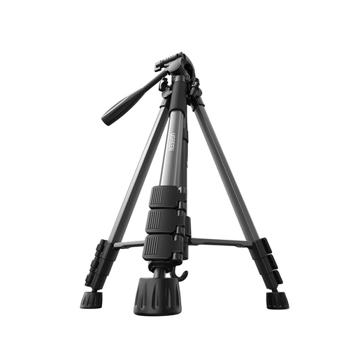 [15187] UGREEN Adjustable (53.5-175cm) Aluminum Travel Camera Tripod with 3-Way Pan Head Phone Holder DSLR iPhone Android
