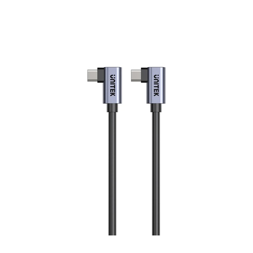 UNITEK C14147ABK01 PD 100W 1 Meter USB-C Dual 90 Degree Cable